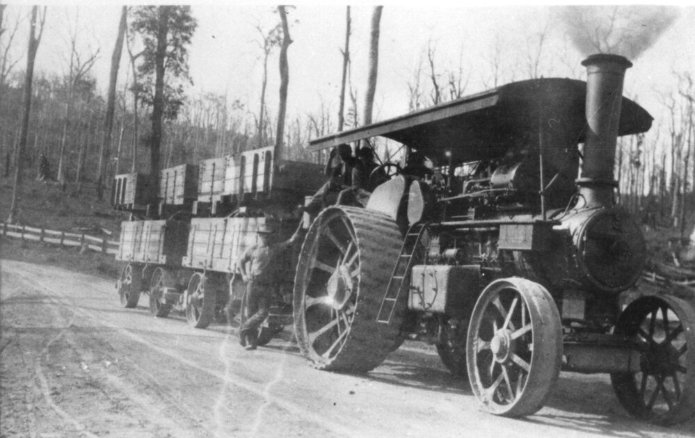 Steam traction engine, 1920
