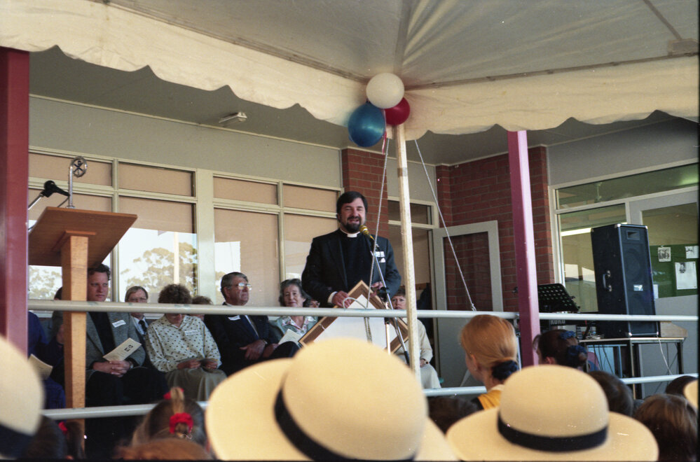 At the official opening of Bishop Druitt College, 13 July 1994 