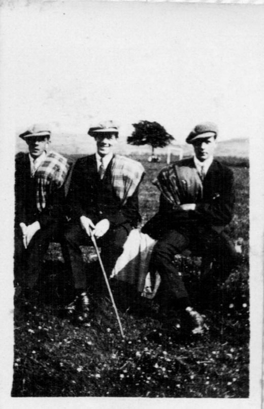 Alex with Robert and David Nicol, 1910s