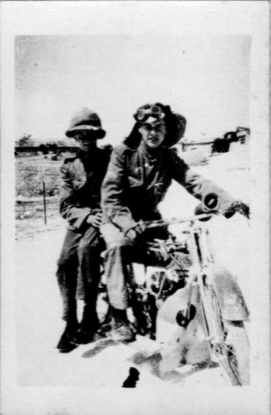 World War I RAF dispatch rider David Nicol, 1918 