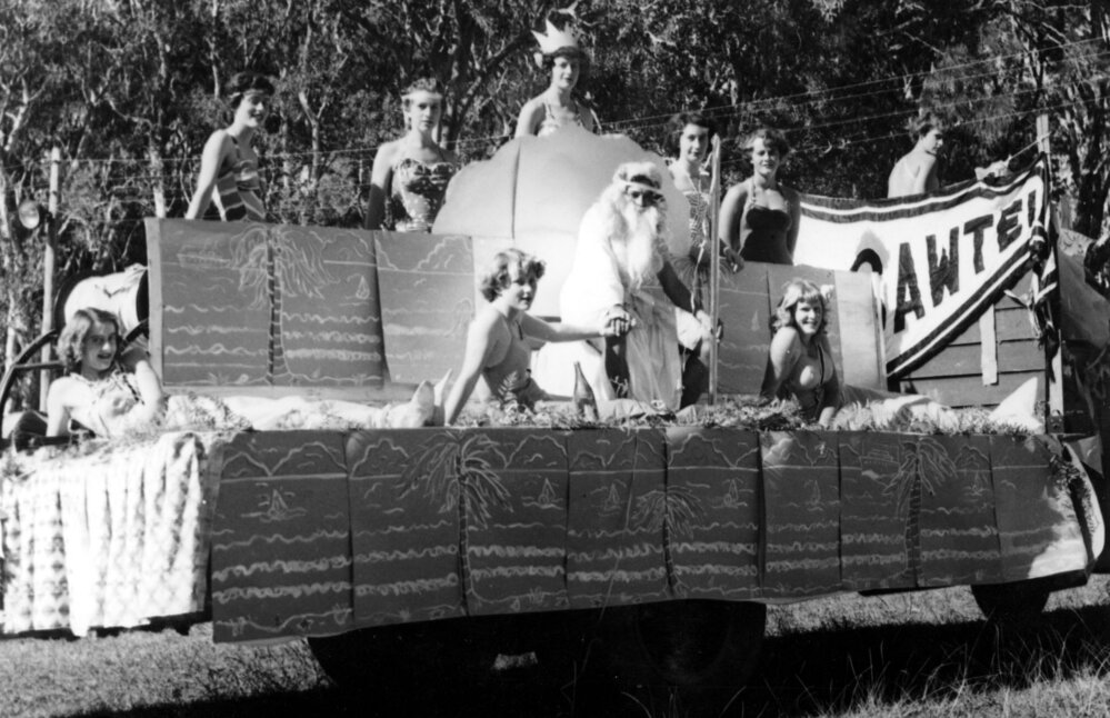 Surf Club float at the Gala Day, 9 June 1952