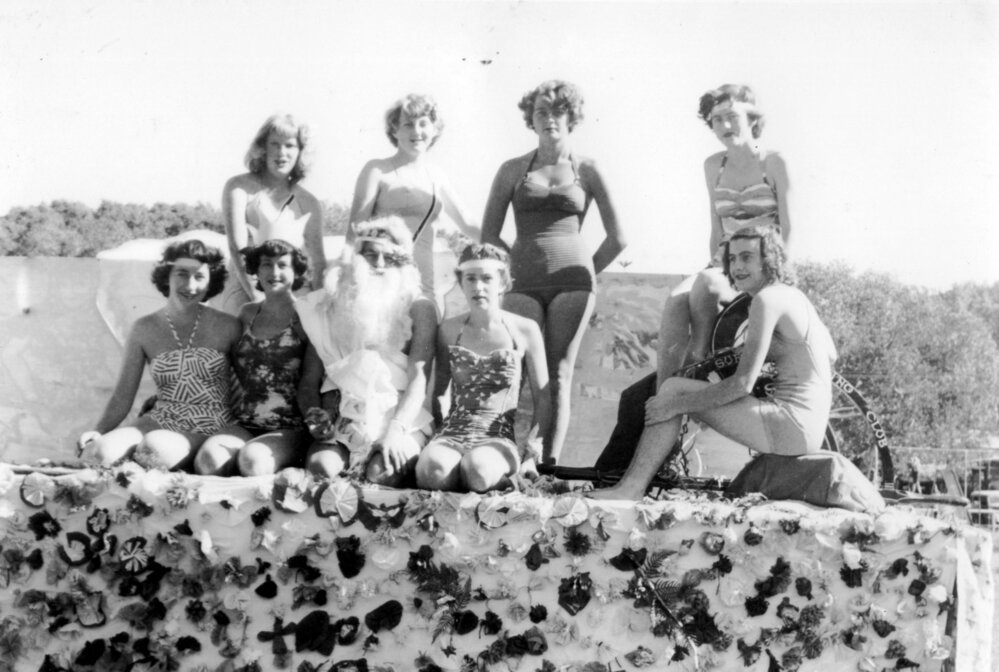 Surf Club float at the Gala Day, 9 June 1952