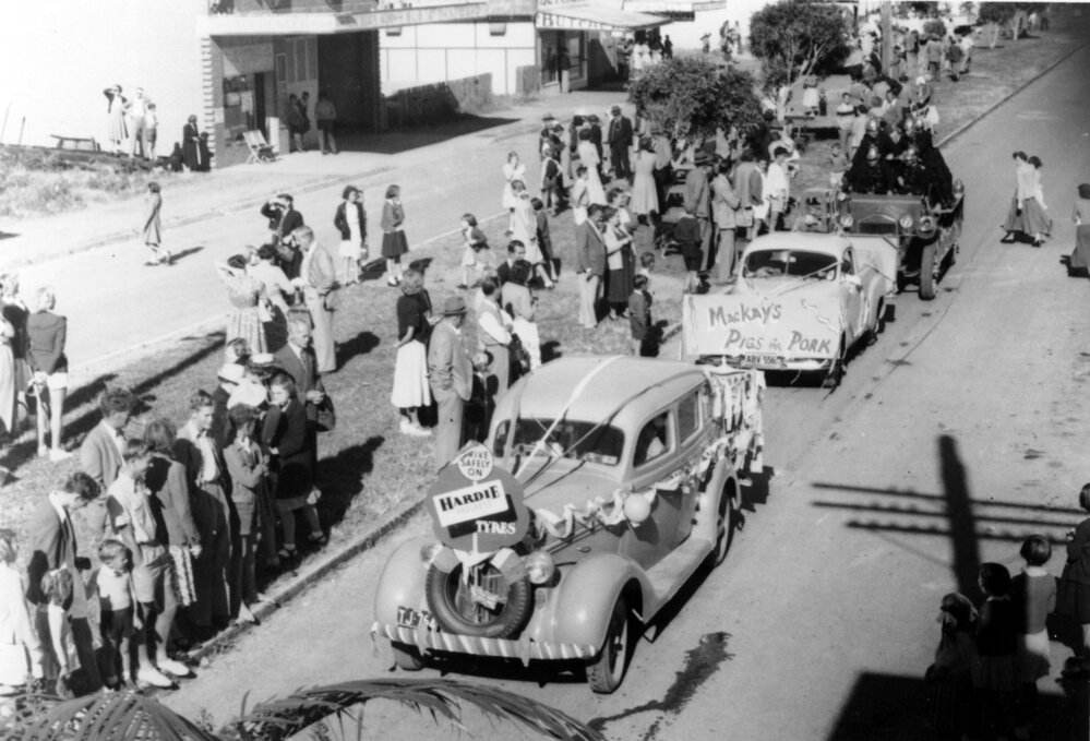 Parade at Sawtell, 1950s