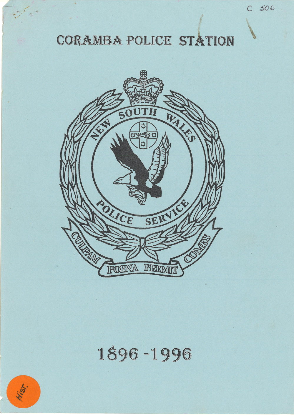 Coramba Police Station 1896 - 1996