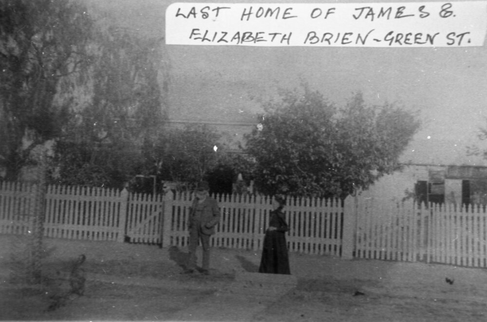 Home of ELizabeth and James Brien at Green Street, c. 1900