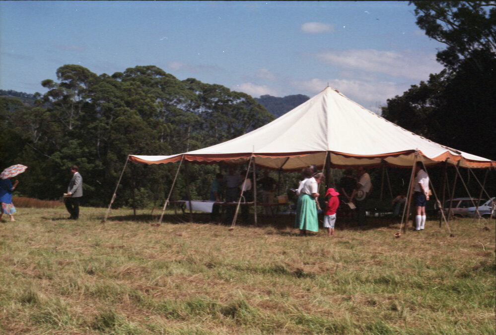Turning the sod for Bishop Druitt College, 1993