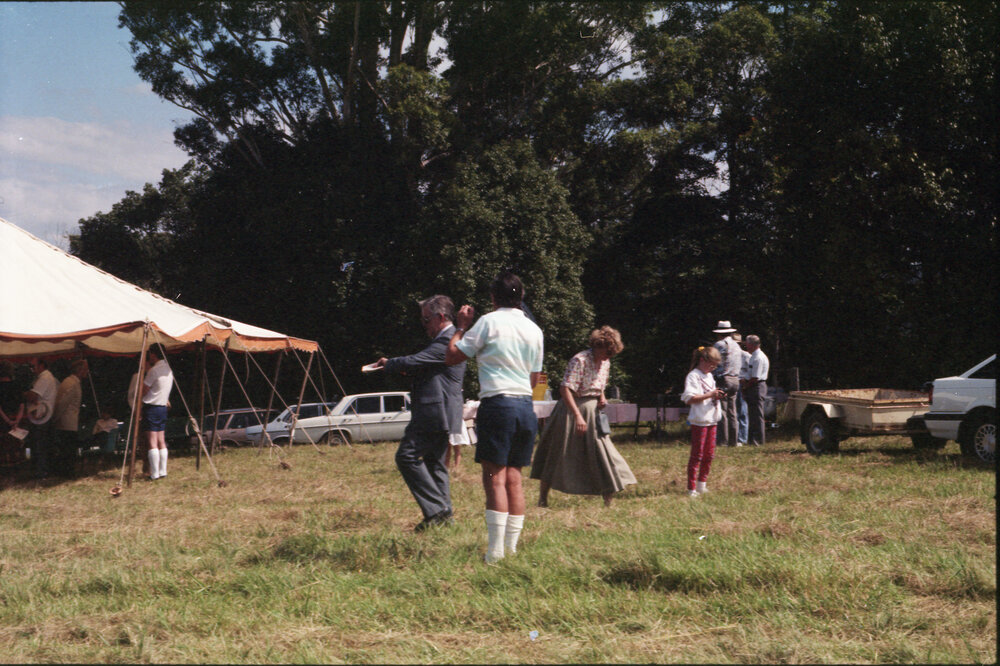Turning the sod for Bishop Druitt College, 1993