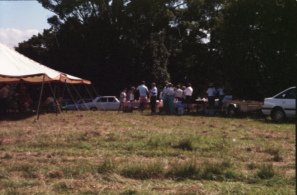 Turning the sod for Bishop Druitt College, 1993