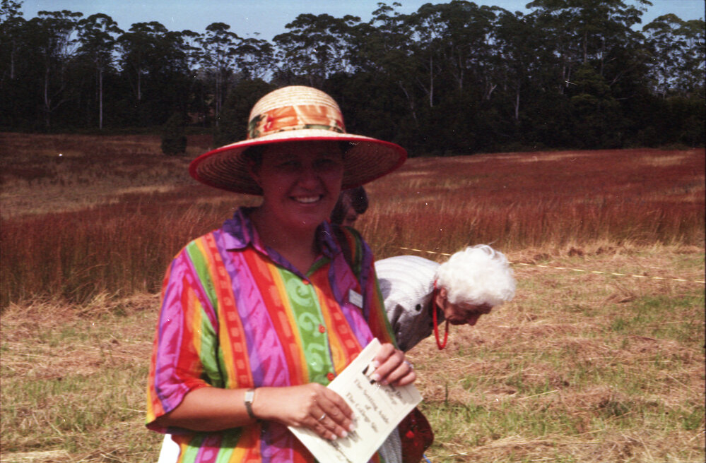 At the turning the sod for Bishop Druitt College, 1993