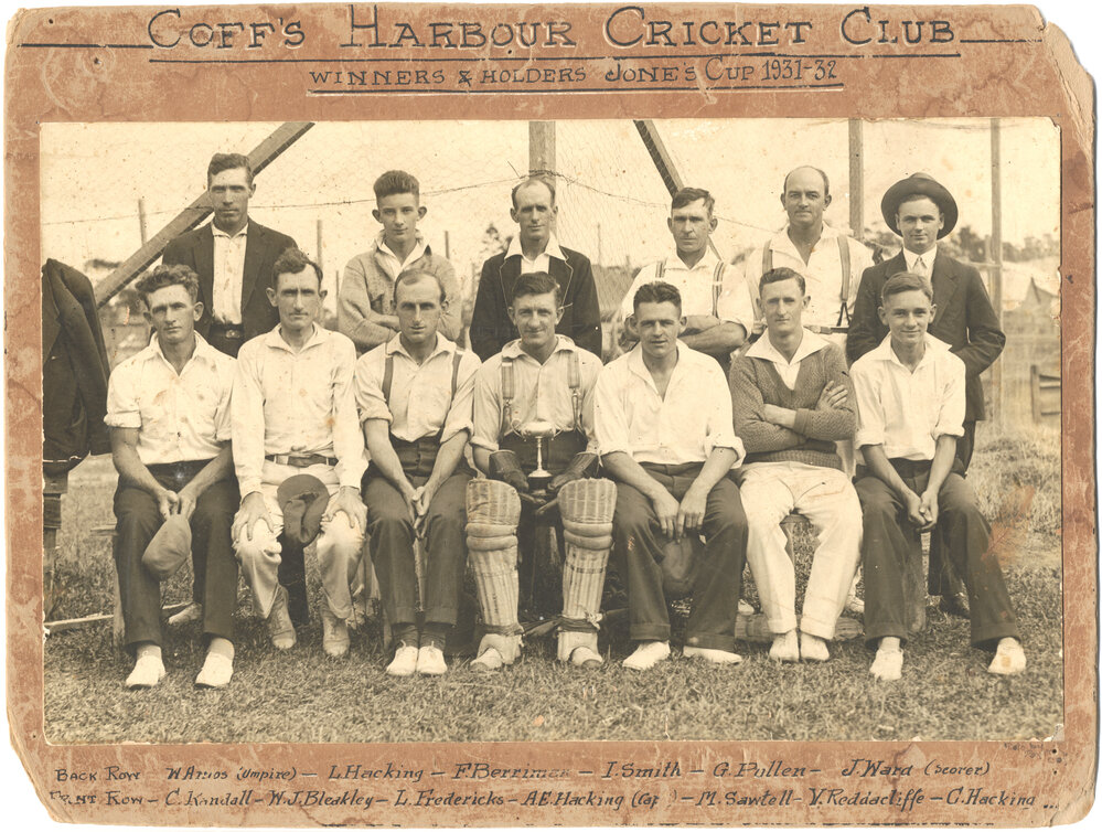 Coffs Harbour Cricket Club Winners and Holders of Jones' Cup, 1932