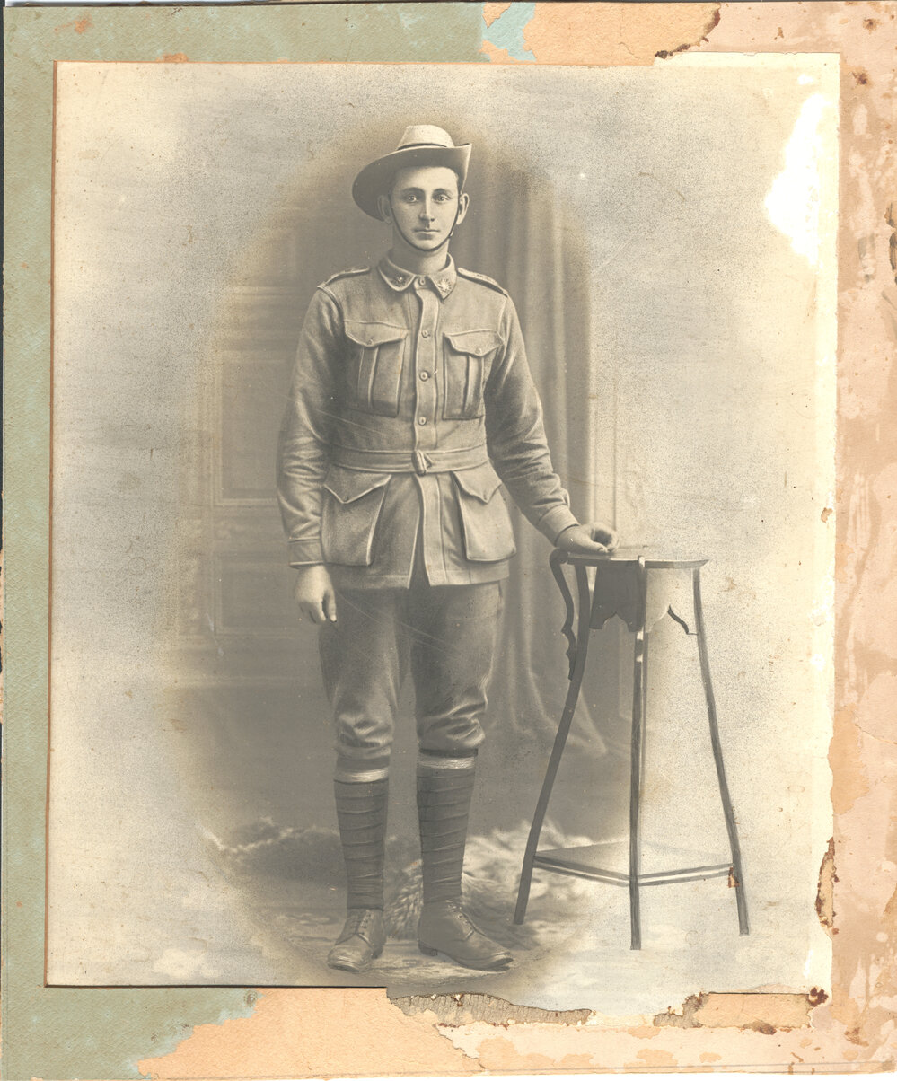Portrait of World War I soldier Jack Lee, 1915