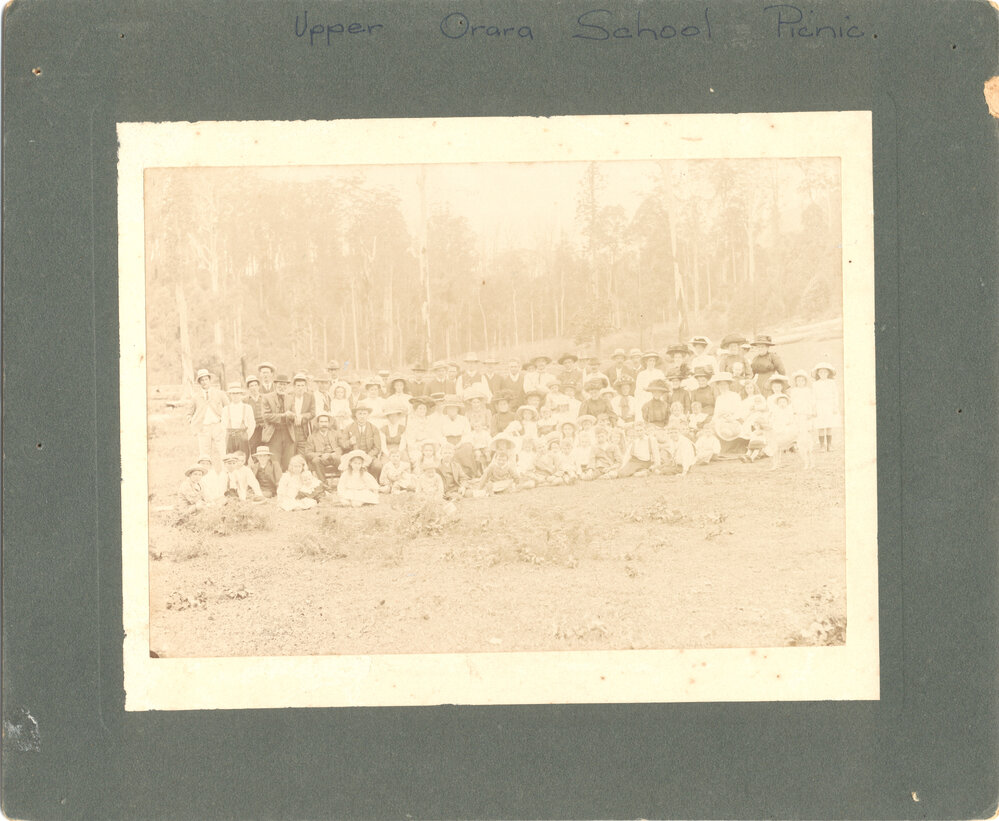 Upper Orara School picnic on Empire Day, 2 June 1906