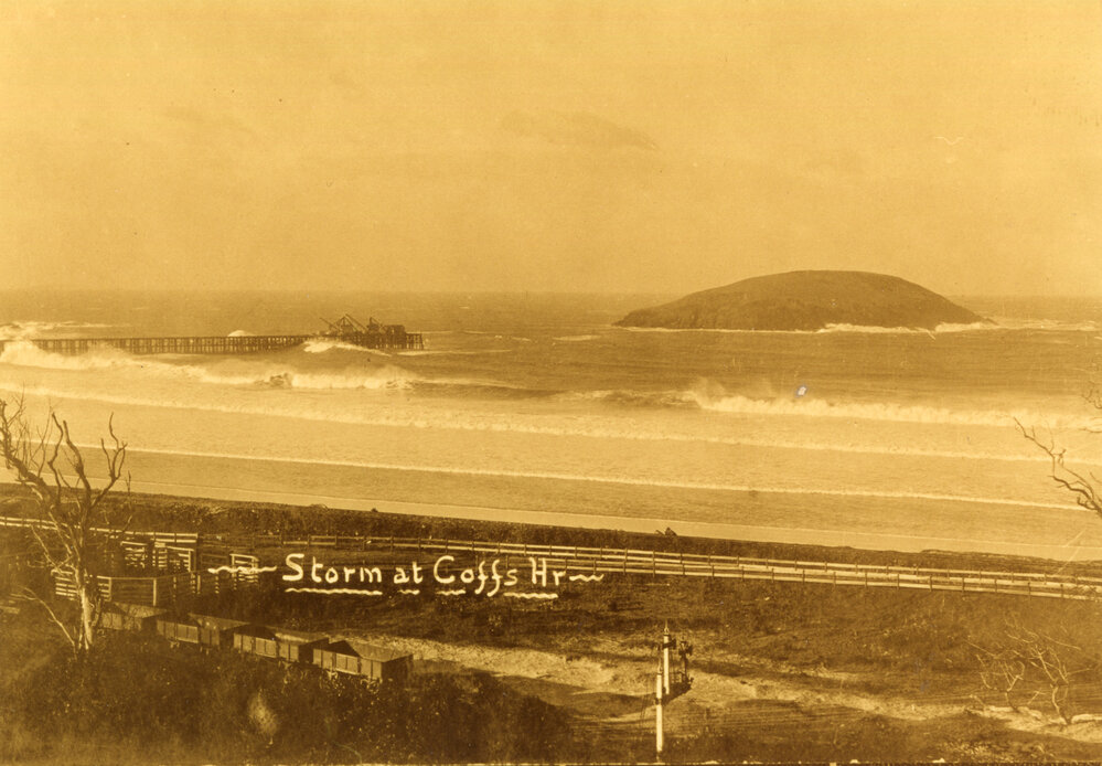 Storm at Coffs Harbour, c. 1914