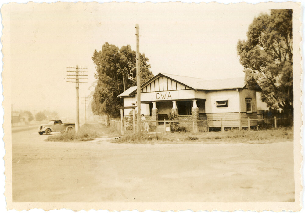 C.W.A. rest rooms on the corner of Grafton and Vernon Streets, c. 1950 
