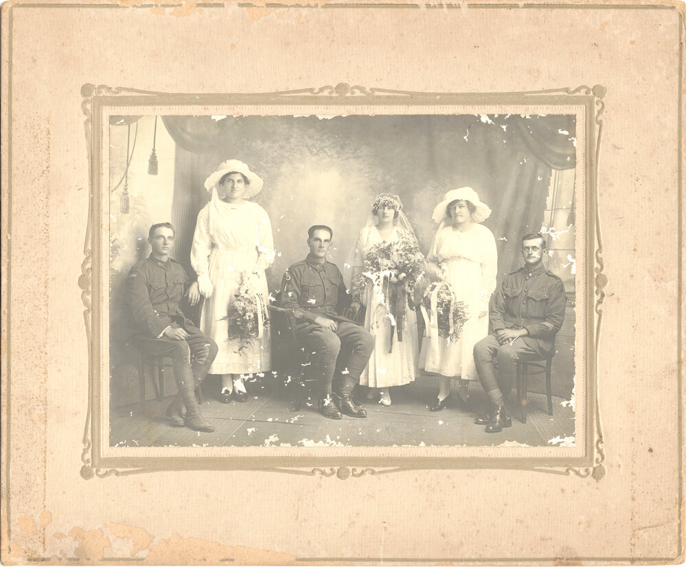 World War I family wedding party