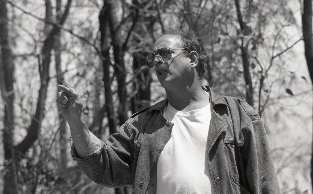 Alph Williams speaks at the Look-At-Me-Now outfall protest, late 1991