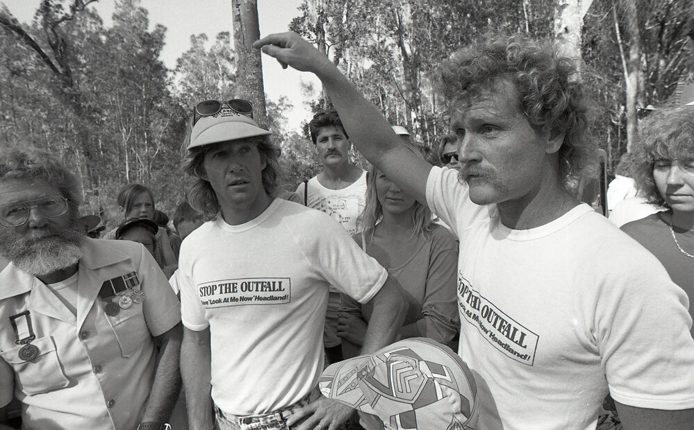 A protestor speaks, 21 October 1991