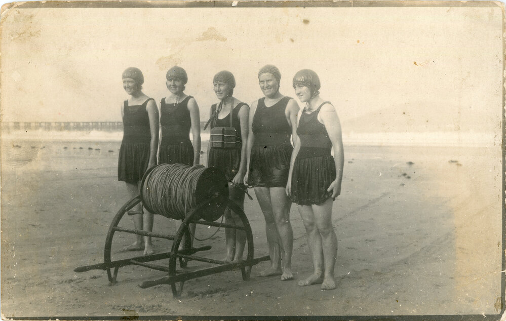 Women's surf-lifesaving team