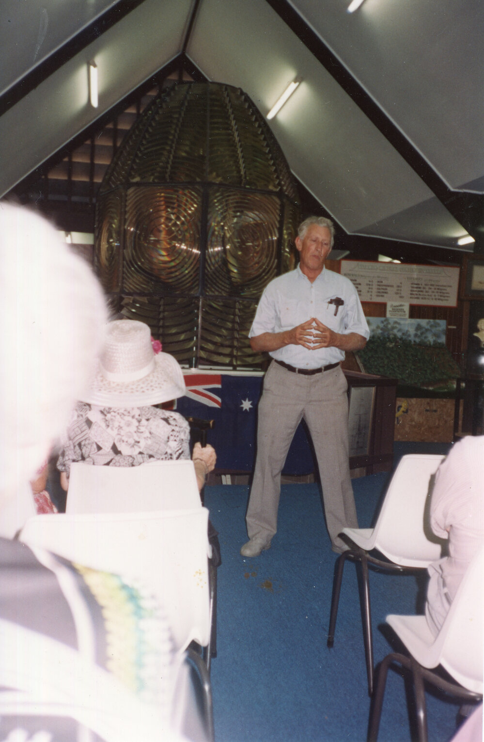 Speaker at the Regional Museum, 7 April 1993