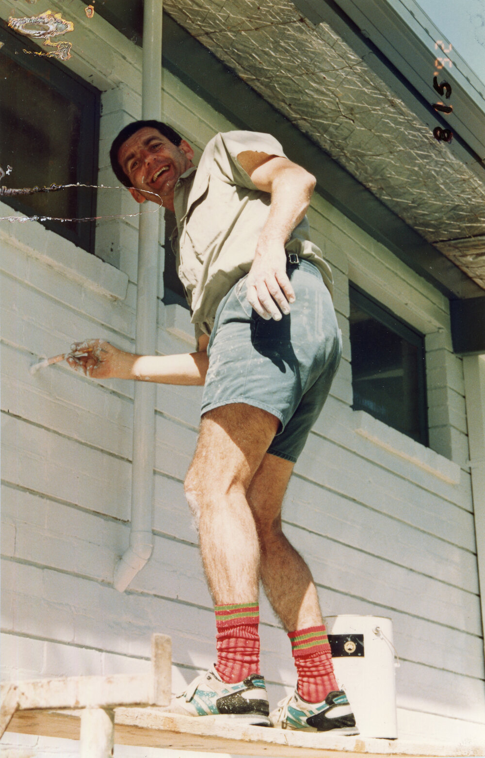 A working bee to paint the Historical Society's Museum, 16 August 1992