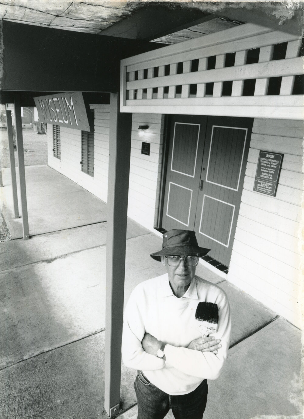 Peter Marshall at the Coffs Harbour Museum, December 1992