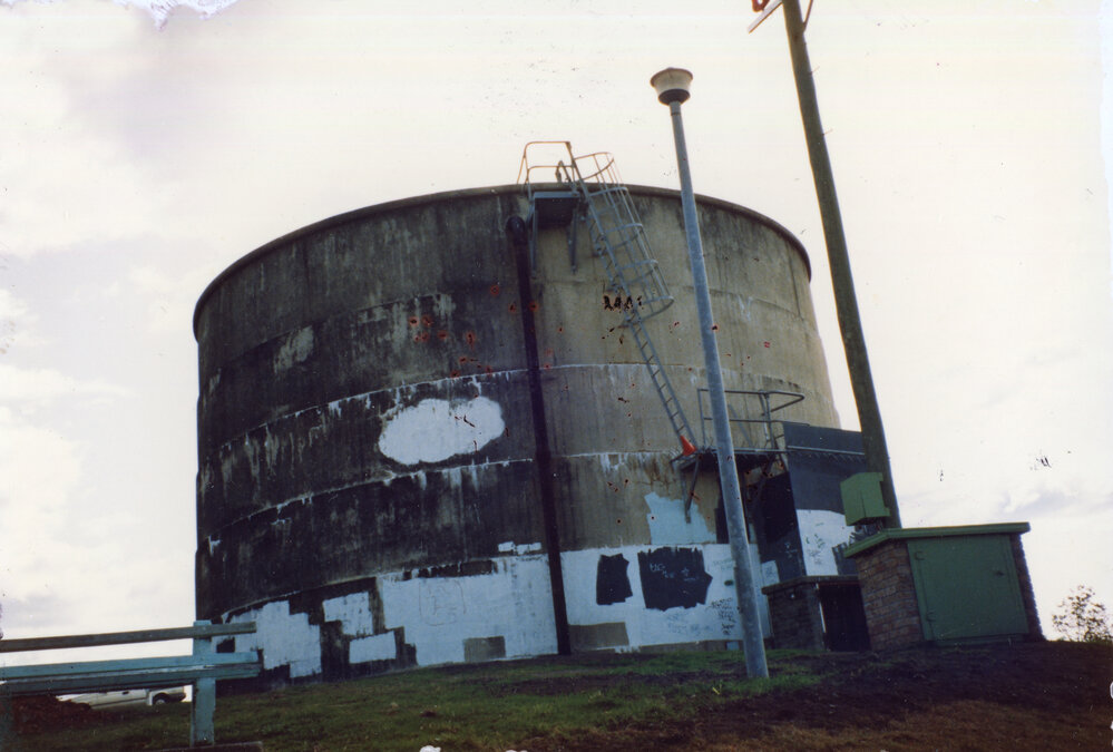The water tower on Beacon Hill