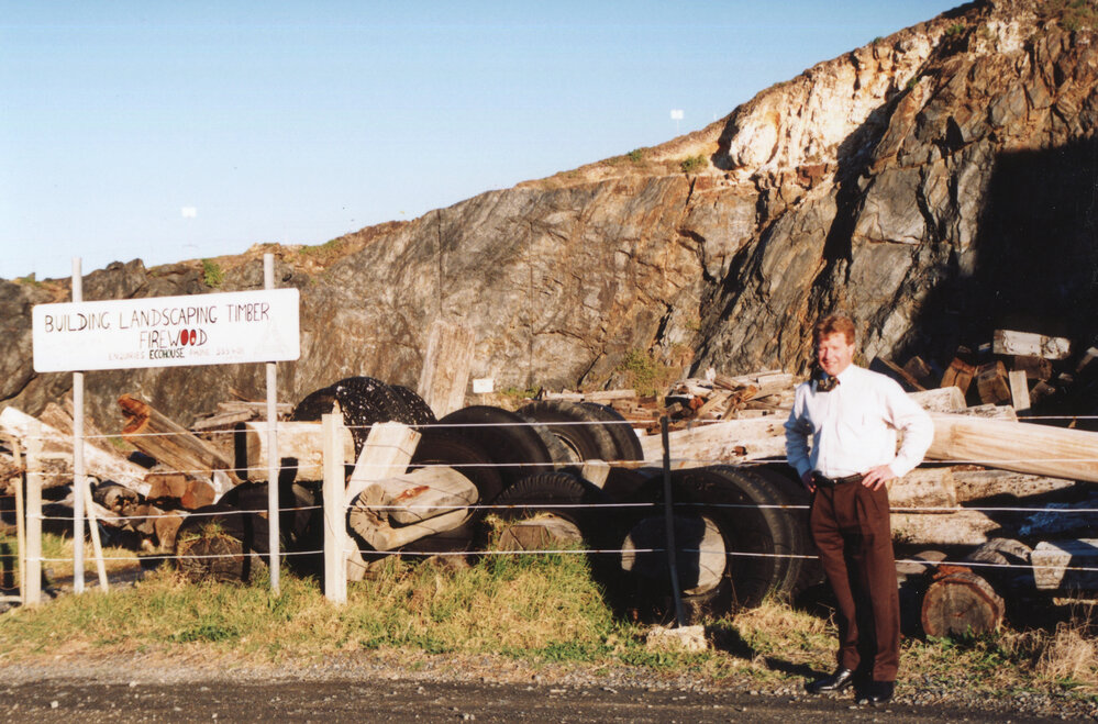 Coffs Council General Manager Mark Ferguson at the southern breakwall quarry