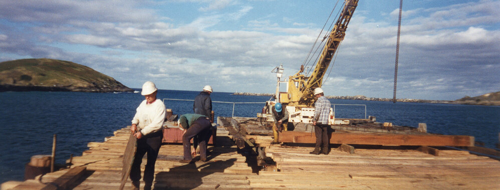 Jetty upgrade, early 1990s