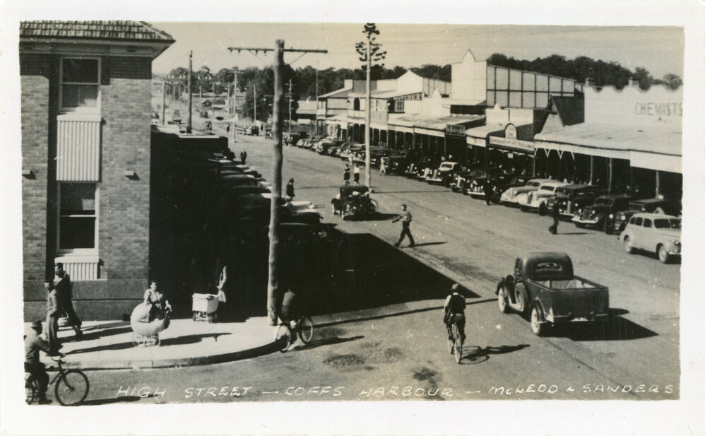 Main street of the Central Business District, c.1940