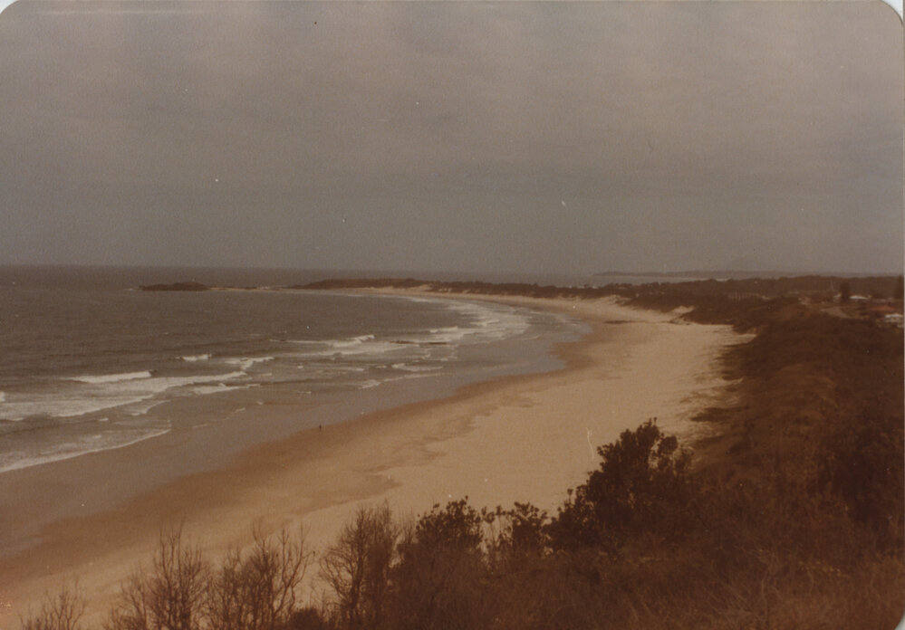 Boambee Beach view to Sawtell, 24 October 1980