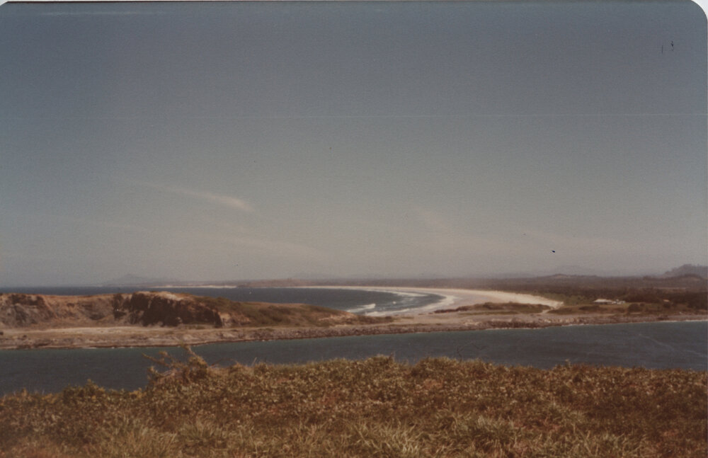 View to the quarry from Muttonbird Island, 23 October 1980
