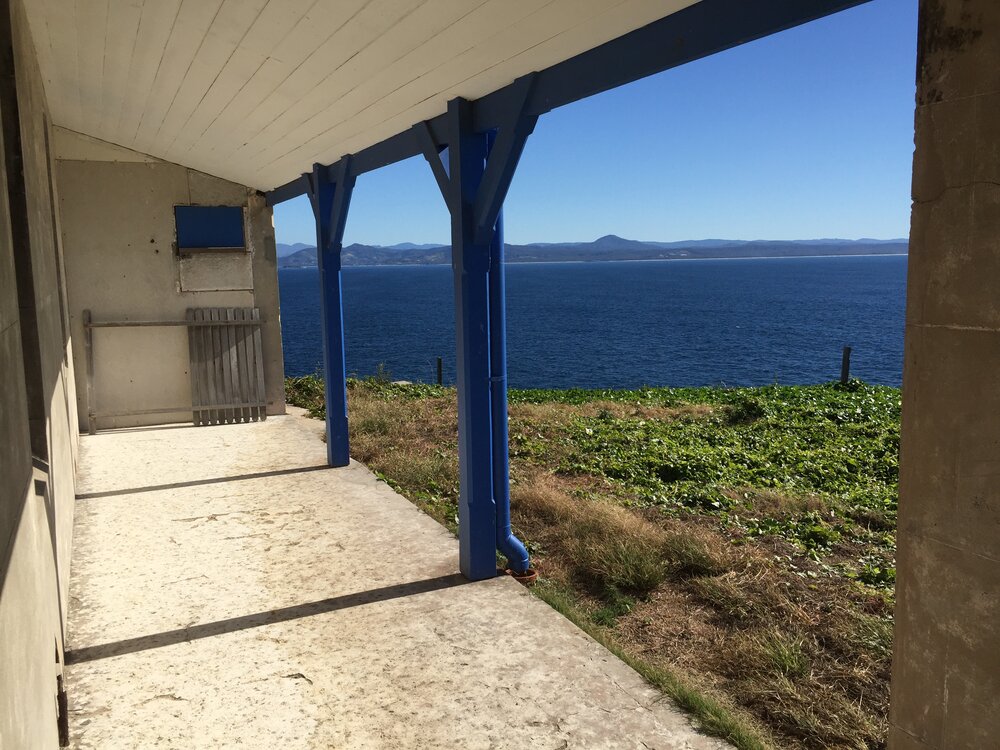 North side of the northern cottage, 7 May 2019