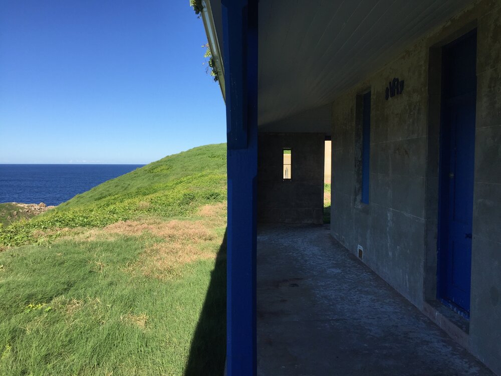 East side of the northern cottage, 7 May 2019