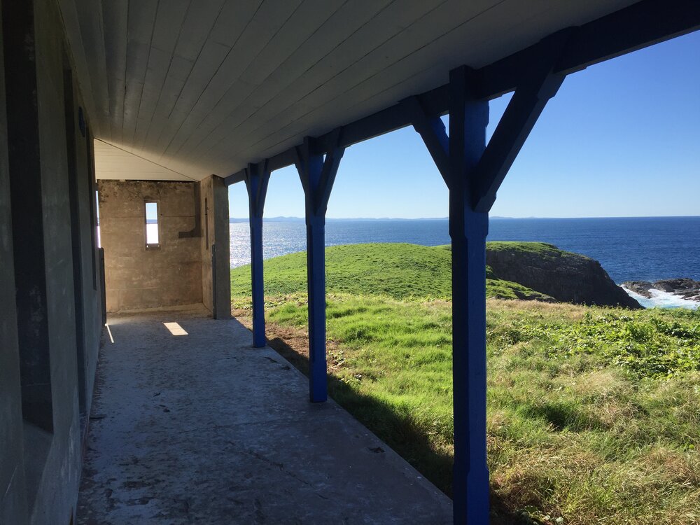 East side of the northern cottage, 7 May 2019