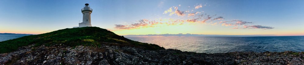 Panorama of the South Solitary Island lighthouse, 10 May 2019