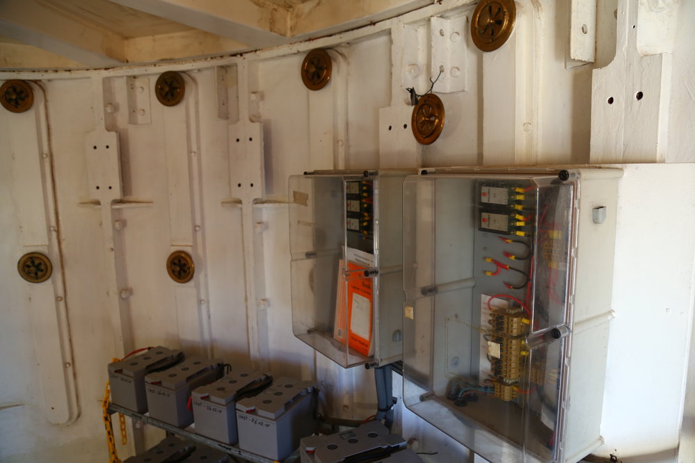 Inside the South Solitary Island lighthouse, 6 May 2019