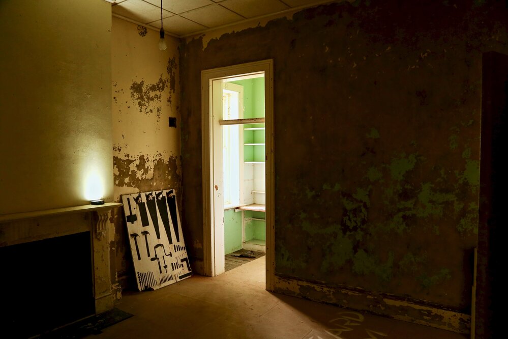 Inside the southern cottage on South Solitary Island, 9 May 2019