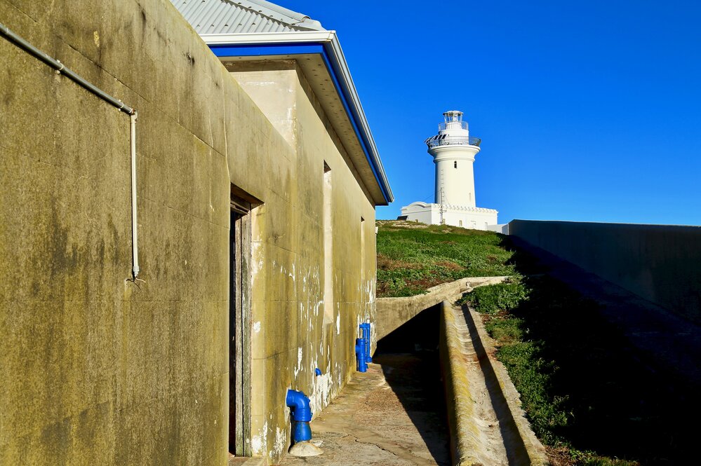 View of the Lighthouse from the lightkeeper's backyard, 6 May 2019