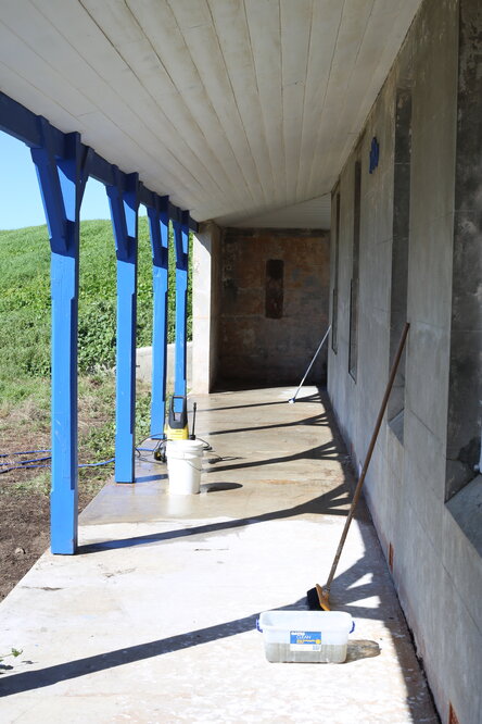 Eastern side of the southern cottage, 7 May 2019