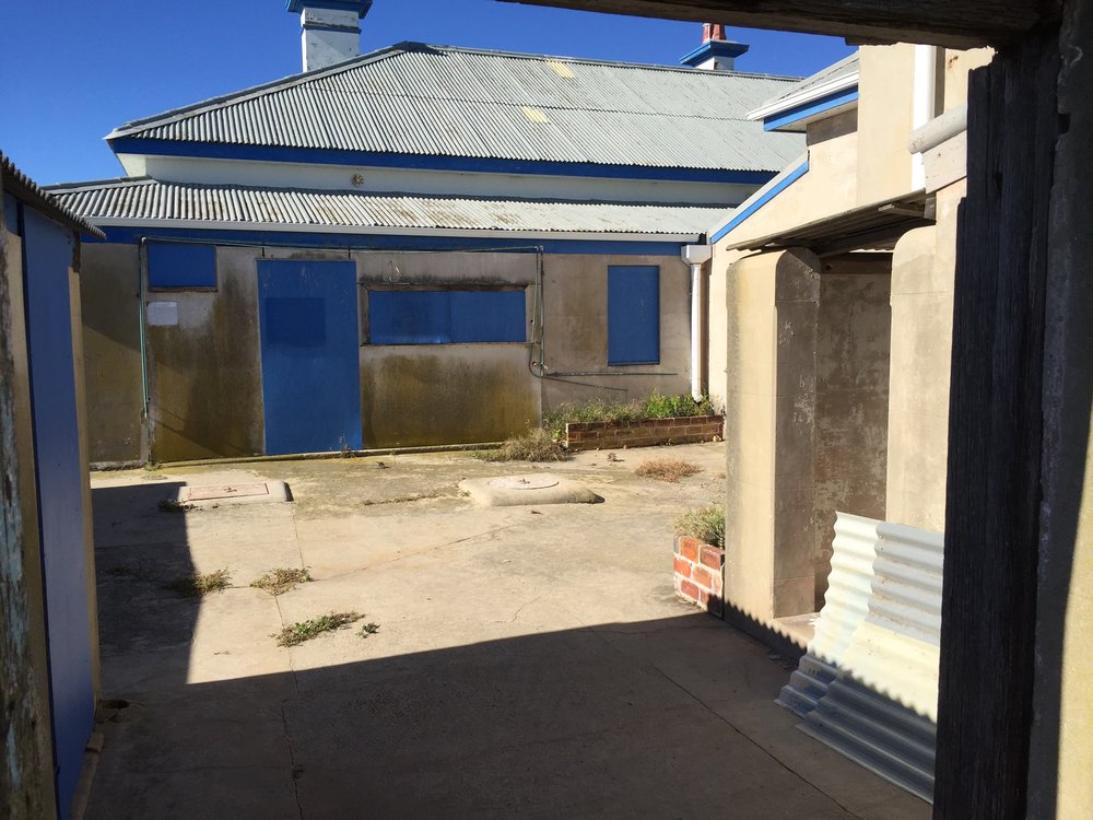 Service area of the northern cottage, 7 May 2019