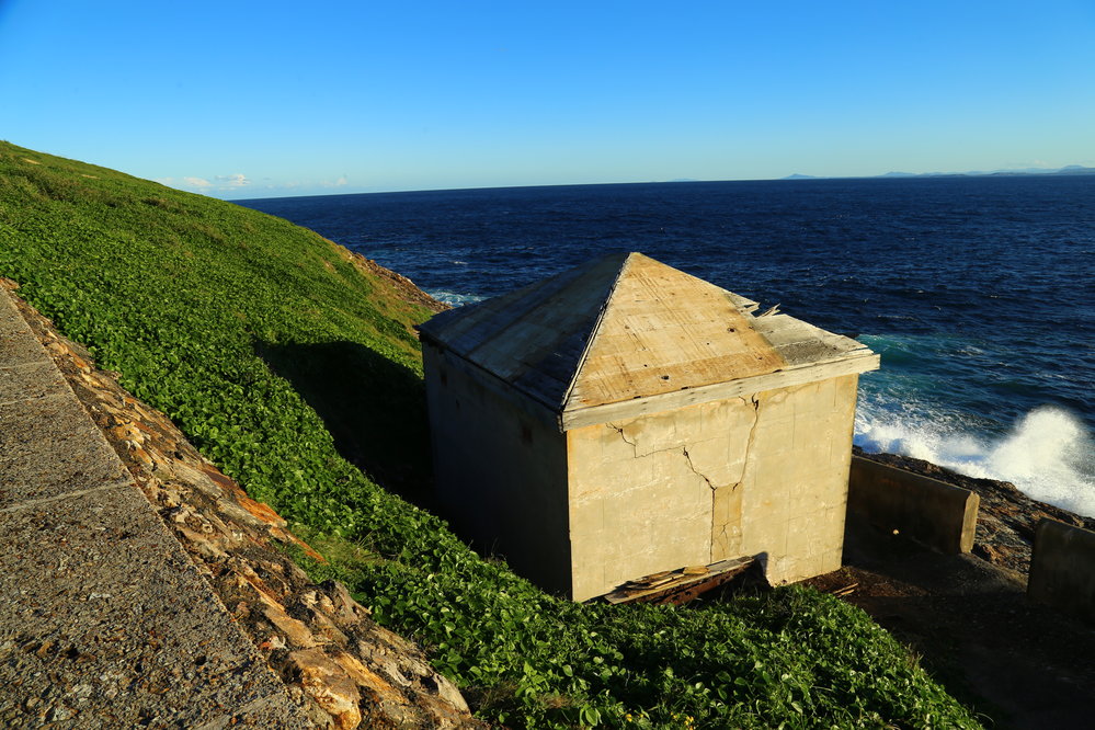 Jetty storage shed on South Solitary Island, 6 May 2019