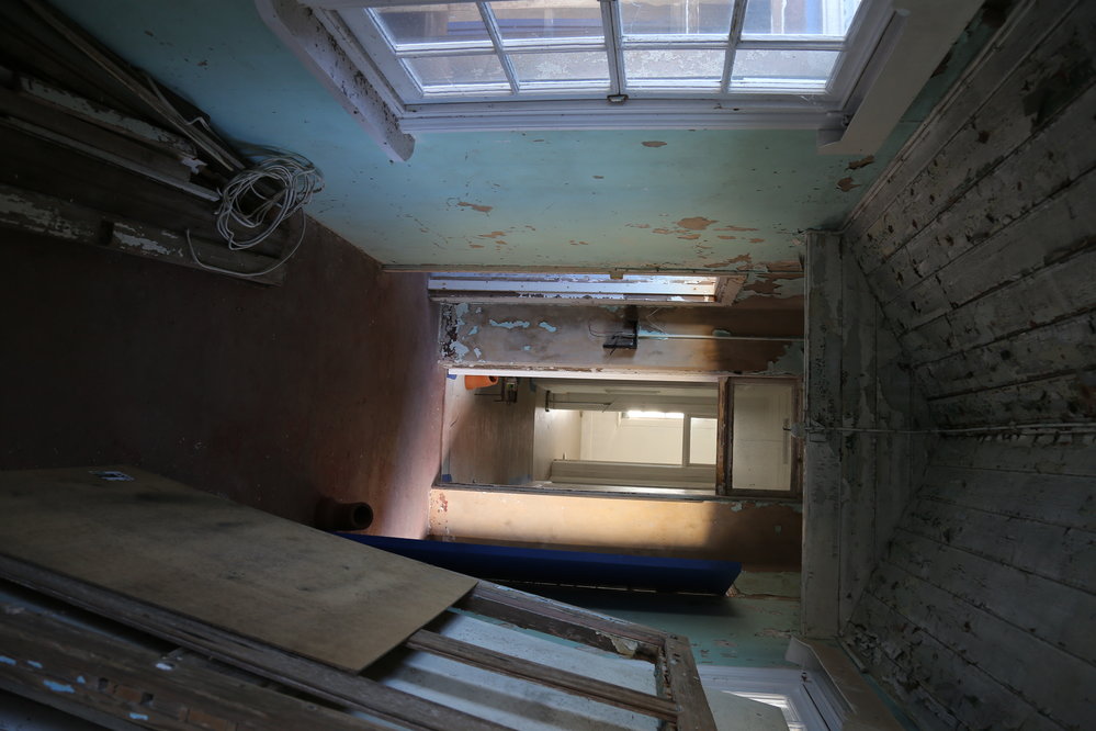 The back hallway of the lightkeeper's cottage, 7 May 2019
