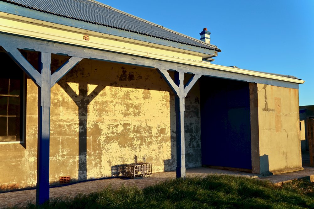 The back verandah of the southern cottage, 7 May 2019