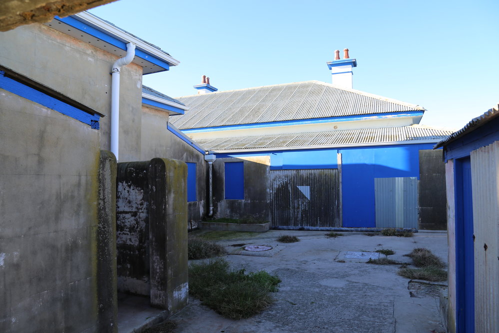 The service area of the northern cottage,  8 May 2019