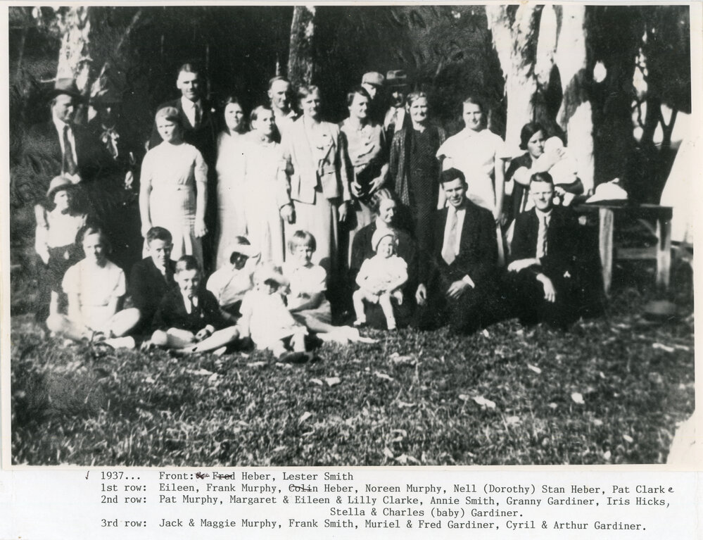 Heber and Gardiner families, 1937