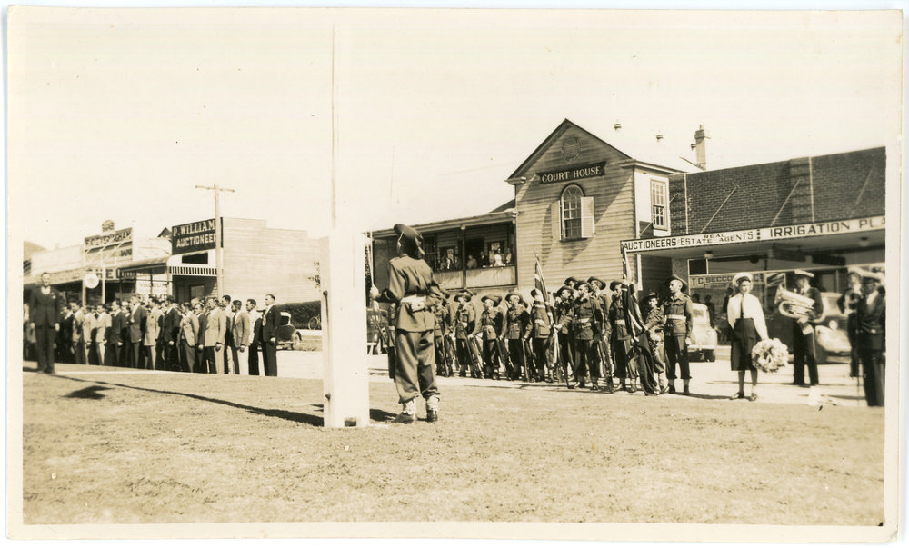 ANZAC Day service at the Courthouse