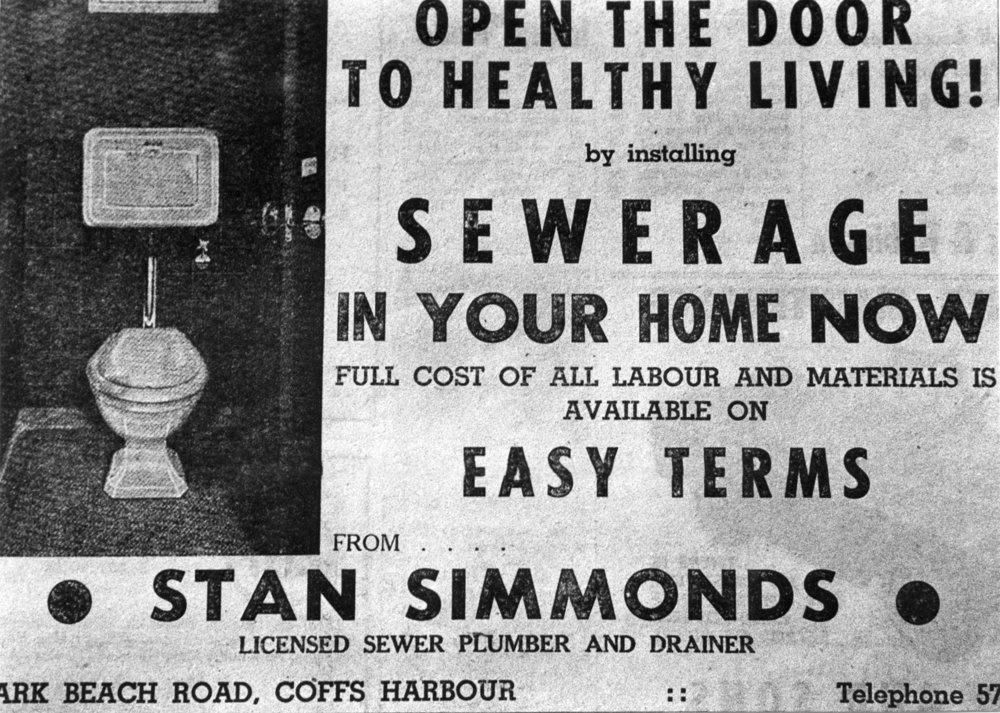 Applying for a sewerage connection, 15 July 1960