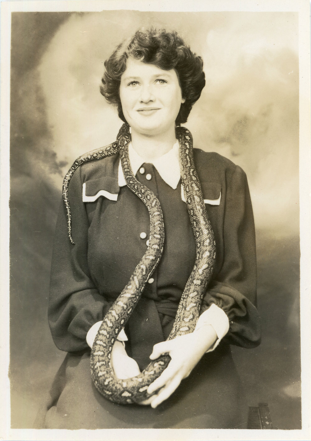 Photograph of Jessica Hill with Joe Blake, c. 1950