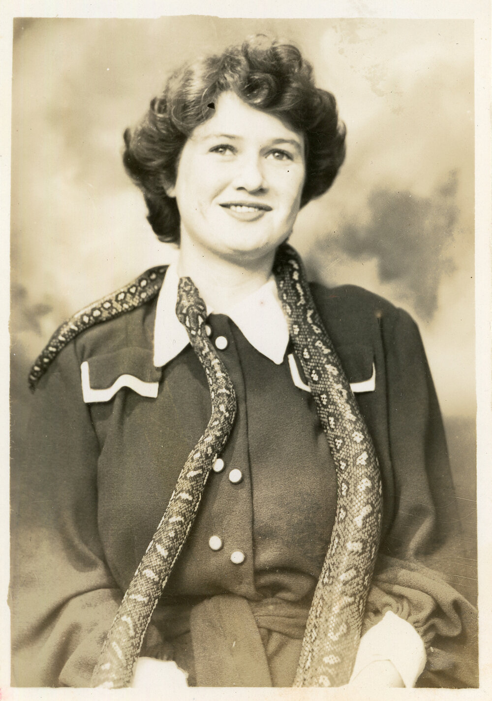 Photograph of Jessica Hill with Joe Blake, c. 1950