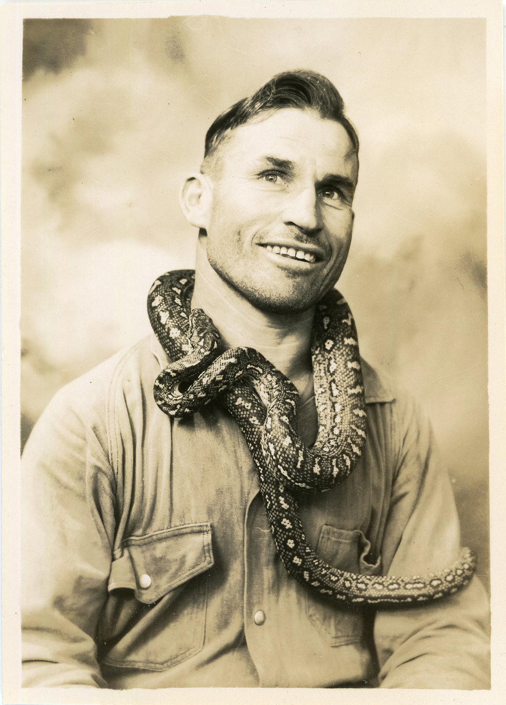 Photograph of Fred Walter with Joe Blake, c. 1950
